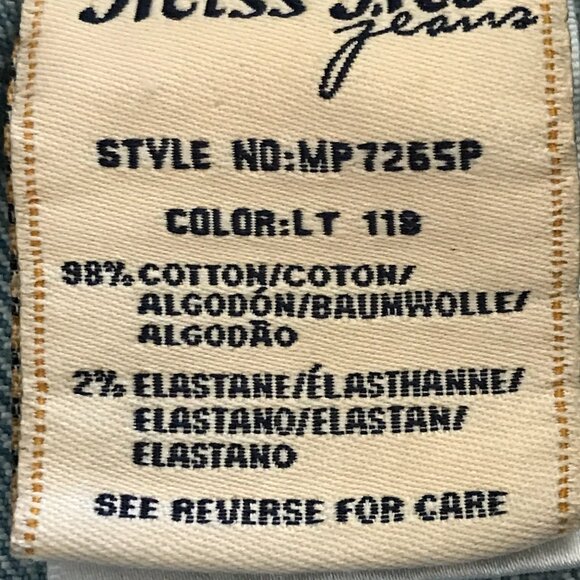 Miss Me Cuffed Capri Jeans Women 28 Blue Low Rise Distressed Embroidered 17200 - Picture 14 of 15